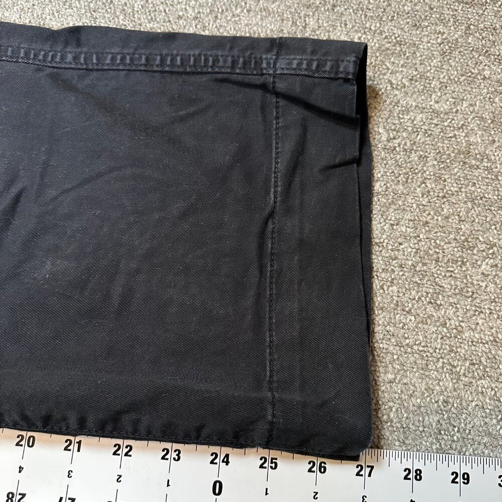 Marine Layer Women's Canvas Bridget Pant Black Straight Leg Classic Size 10 - Picture 4 of 4